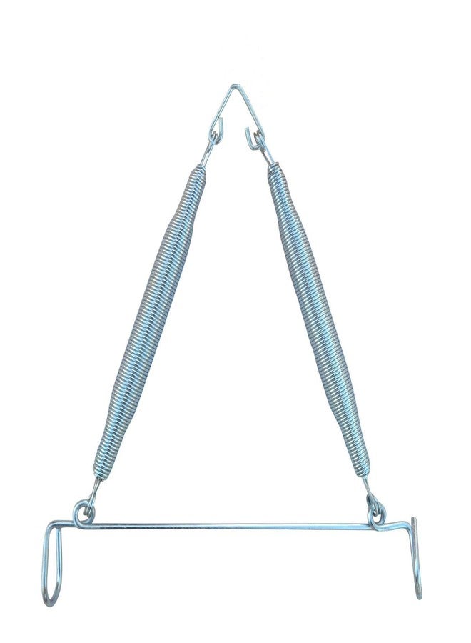 BOFFLE Spring for Baby Cradle Spring for Swing, Infant Jhula Swing Stainless Steel Spring Set Triangle, Spring for Hanging cralde, thottil kambi Hook, jhoola, palna, jula, Swings - Image 1